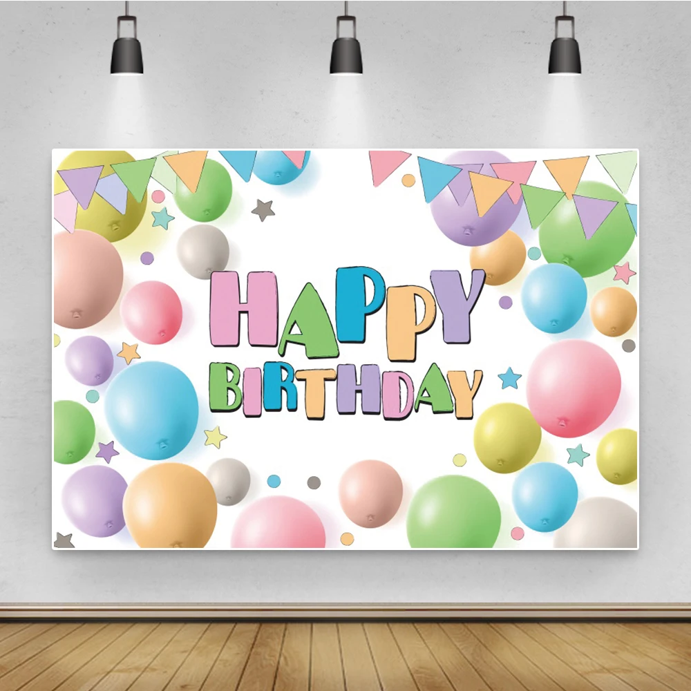 Yeele фон для студийной фотосъемки детей с плакат День рождения декоративный шар в