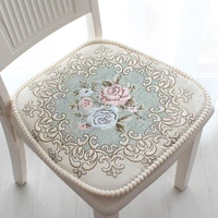 modern style chenille jacquard chair cushions thickening household dinning chair cushion removable anti skid cushion winter