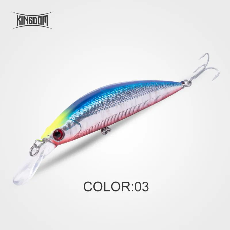 Color 03 Kingdom Fishing приманки Джеркбейт гольян воблеры 90 мм 11 г/26 г жесткая пластиковая наживка губы для морской воды пять цветов модель 3529 - Цвет: Color 03