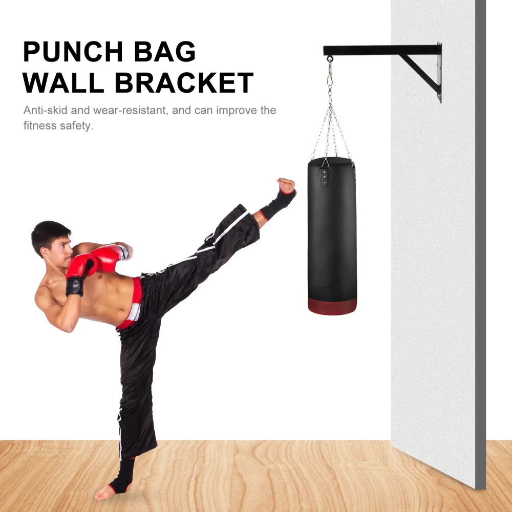 

1 Set Heavy Duty Boxing Punch Bag Wall Bracket Stand Fixed Rack for Home