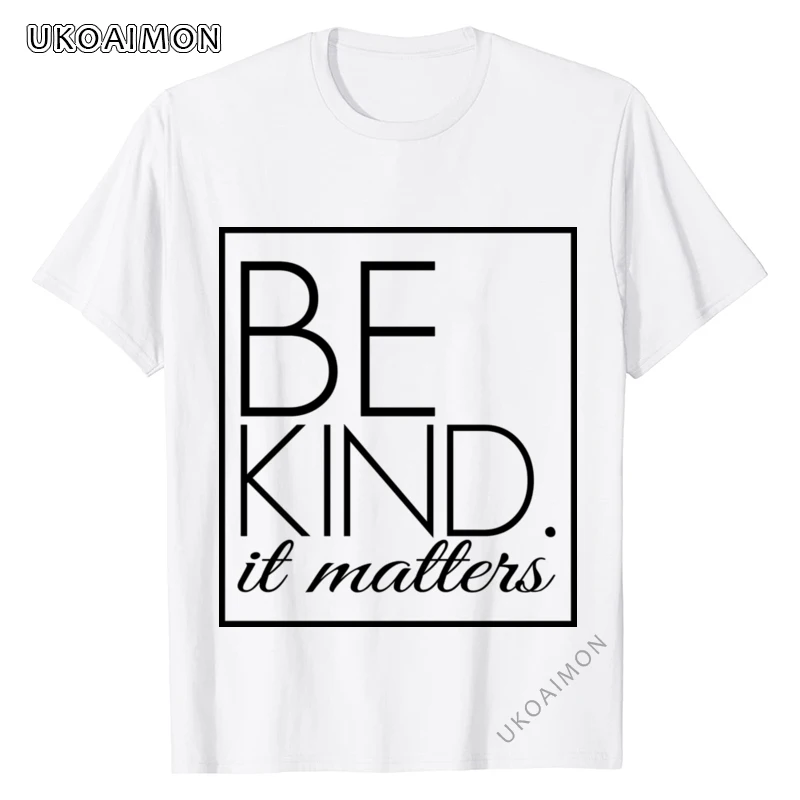 

Thanksgiving Day BE KIND IT MATTERS Graphic Party T-Shirts Street Prevalent T-Shirt Summer Oversized T Shirt Cute Fashionable