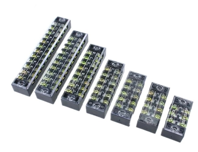 1 шт. двухрядная винтовая Клеммная колодка 600 в 15A TB 1503 / TB1504 TB1506/TB