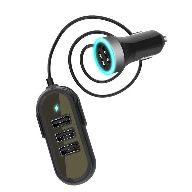 1 шт. автомобиль usb хаб автомобиля Зарядное устройство автомобильные электронные