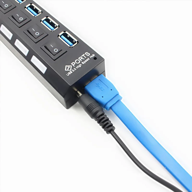 Usb-хаб 3 0 7 Порты Разветвитель USB концентратор с независимым Мощность