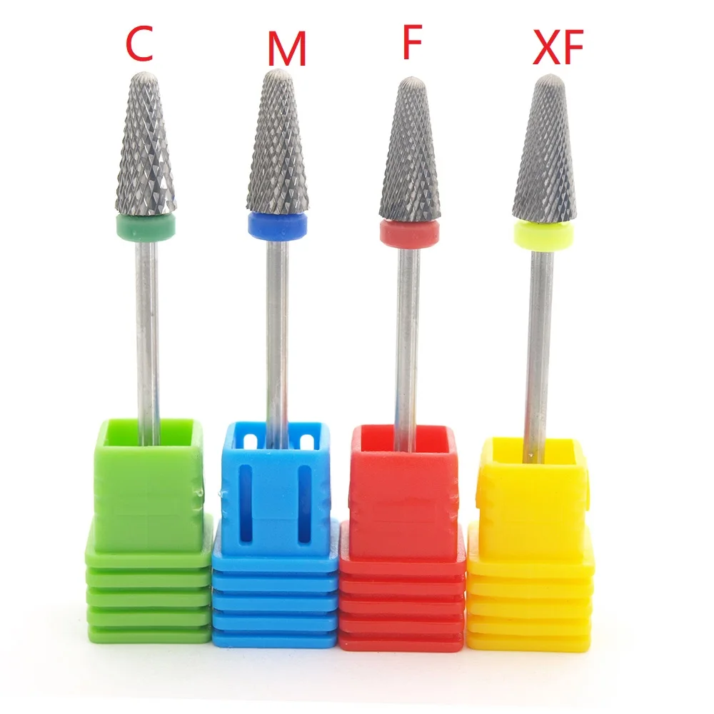 

EasyNail~4 Levels Tungsten Carbide Nail Drill Bit Accessory For Electric Manicure Machine Pro Nail Art Salon Tool Remove Gel