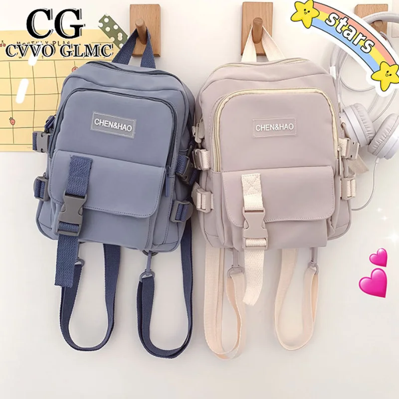 

Cvvo Glmc Fashion Small Backpack Canvas Women Mini Backpack Anti-theft Shoulder Bag School Bag for Teenager Girls