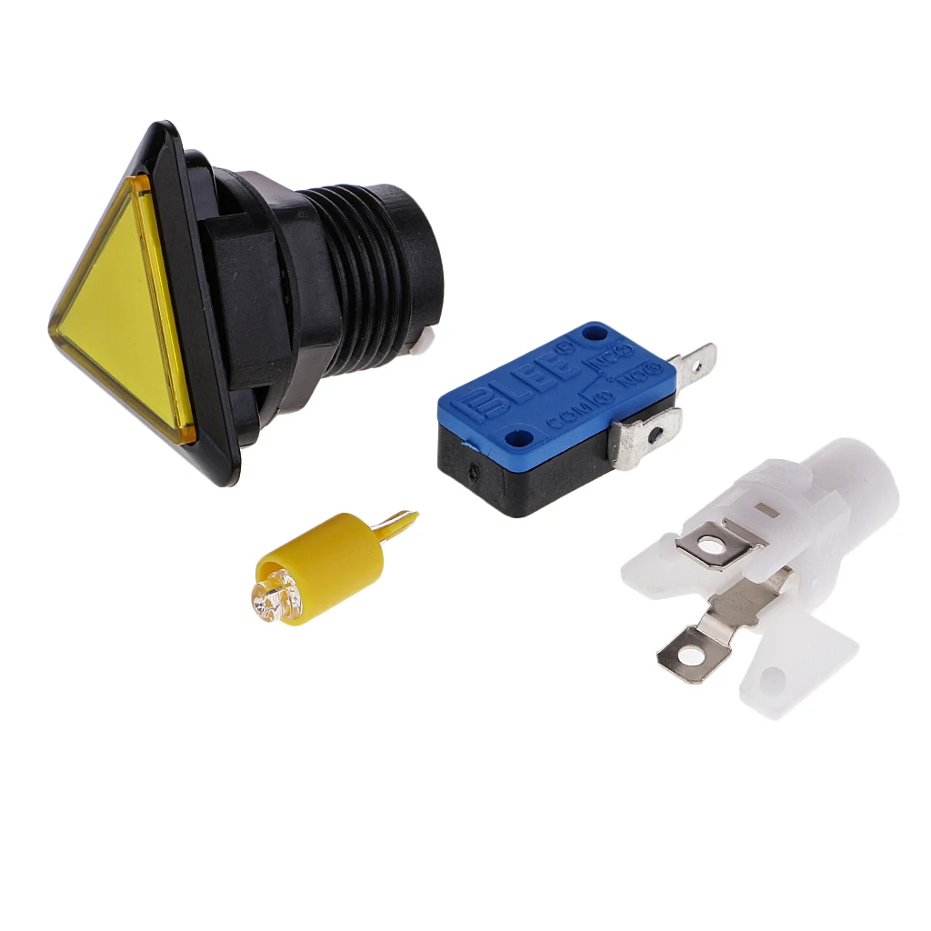 Треугольная аркадная машинная игровая кнопка со светодиодной подсветкой | Спорт