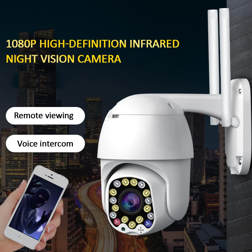 1080P PTZ IP камера Wifi наружная скорость купольная беспроводная видеокамера с Wi Fi