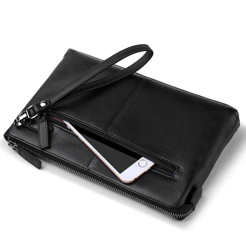 WILLIAMPOLO Large Capacity Clutch Purse Casual Man's Leather Wallets For ipad Male Wallet PL017D |