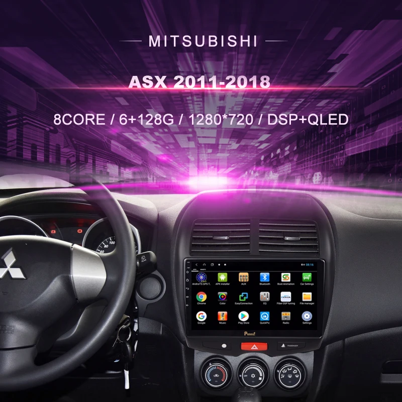 Автомобильный DVD-плеер для Mitsubishi ASX (2011-2018) автомобильное радио мультимедийный