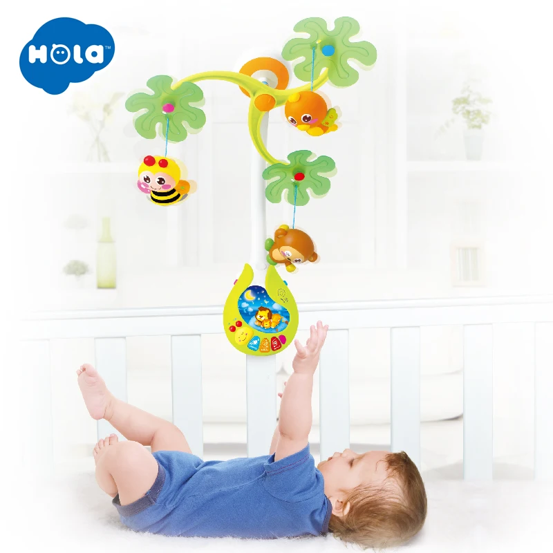 818 детские игрушки Детская кроватка Мобильная с музыкальными колыбельными