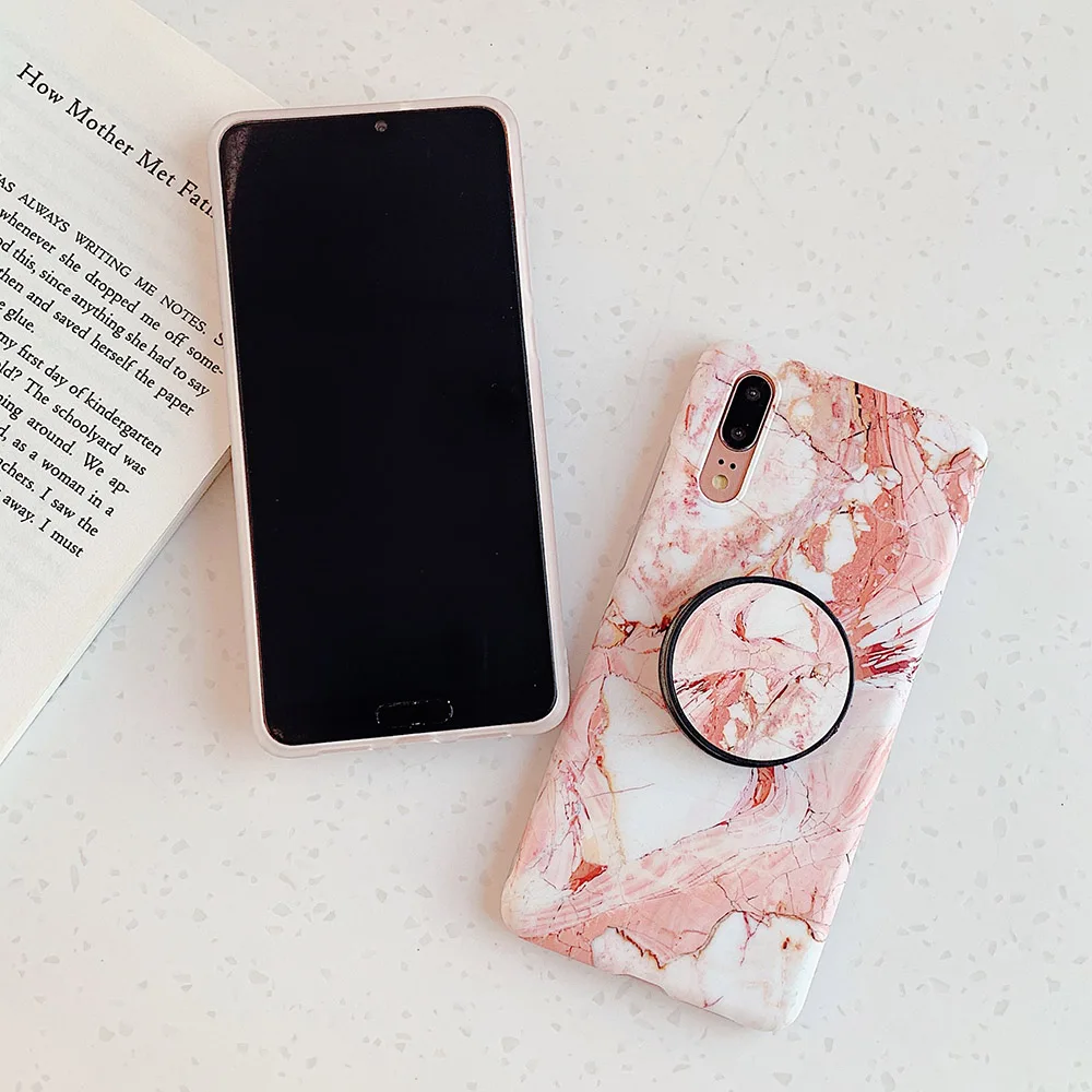 Чехол LOVECOM для телефона с мраморной подставкой и держателем мягкий чехол IMD Для