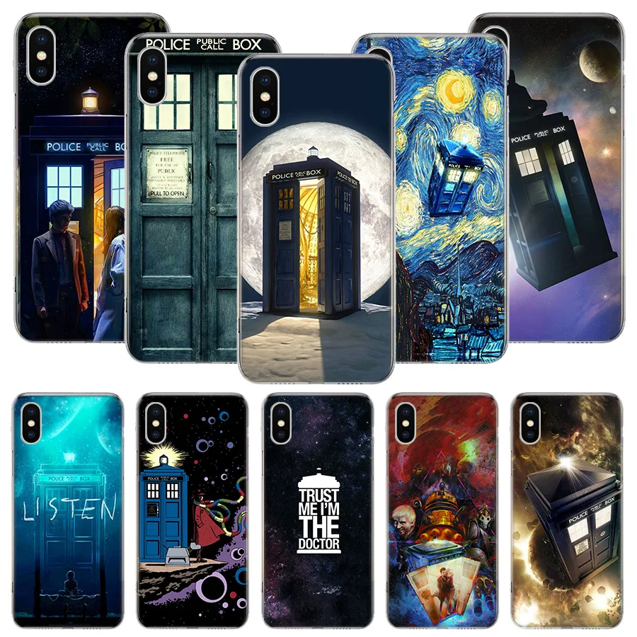 Чехол Tardis для iPhone 11 12 13 Pro XS XR X Max 7 8 6 6S Plus Mini + 5 SE | Мобильные телефоны и аксессуары