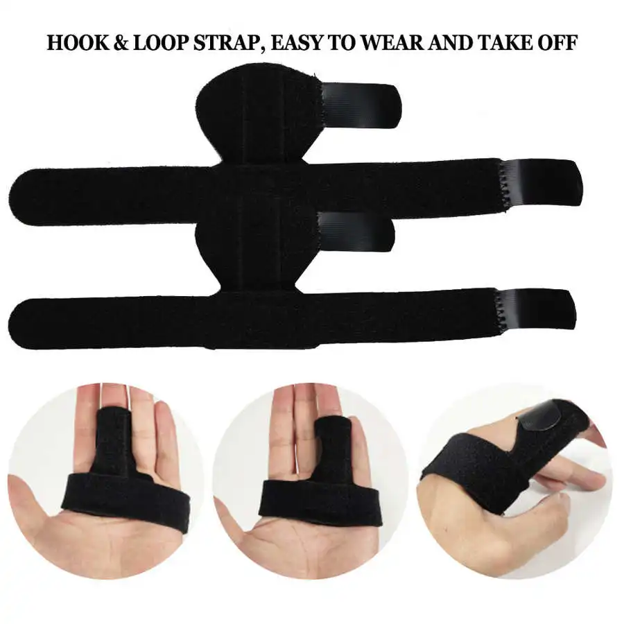 2pcs/1set Finger Splint Adjustable Protective Pain Relief Support Fixation Brace | Красота и здоровье