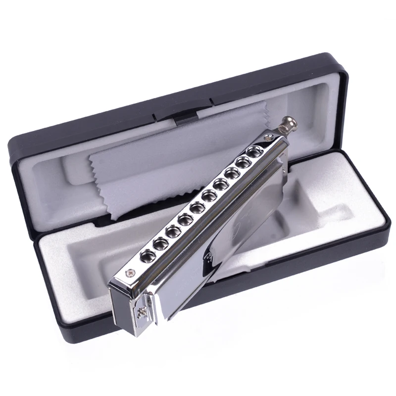 Harmonica SWAN Chromatic Blues C Key w/ 10 Holes 40 Tone NEW | Спорт и развлечения