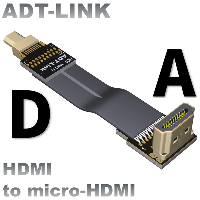 Новый Стандартный Удлинительный кабель FPV совместимый с HDMI Mini Micro HDMI2.0b тип A на