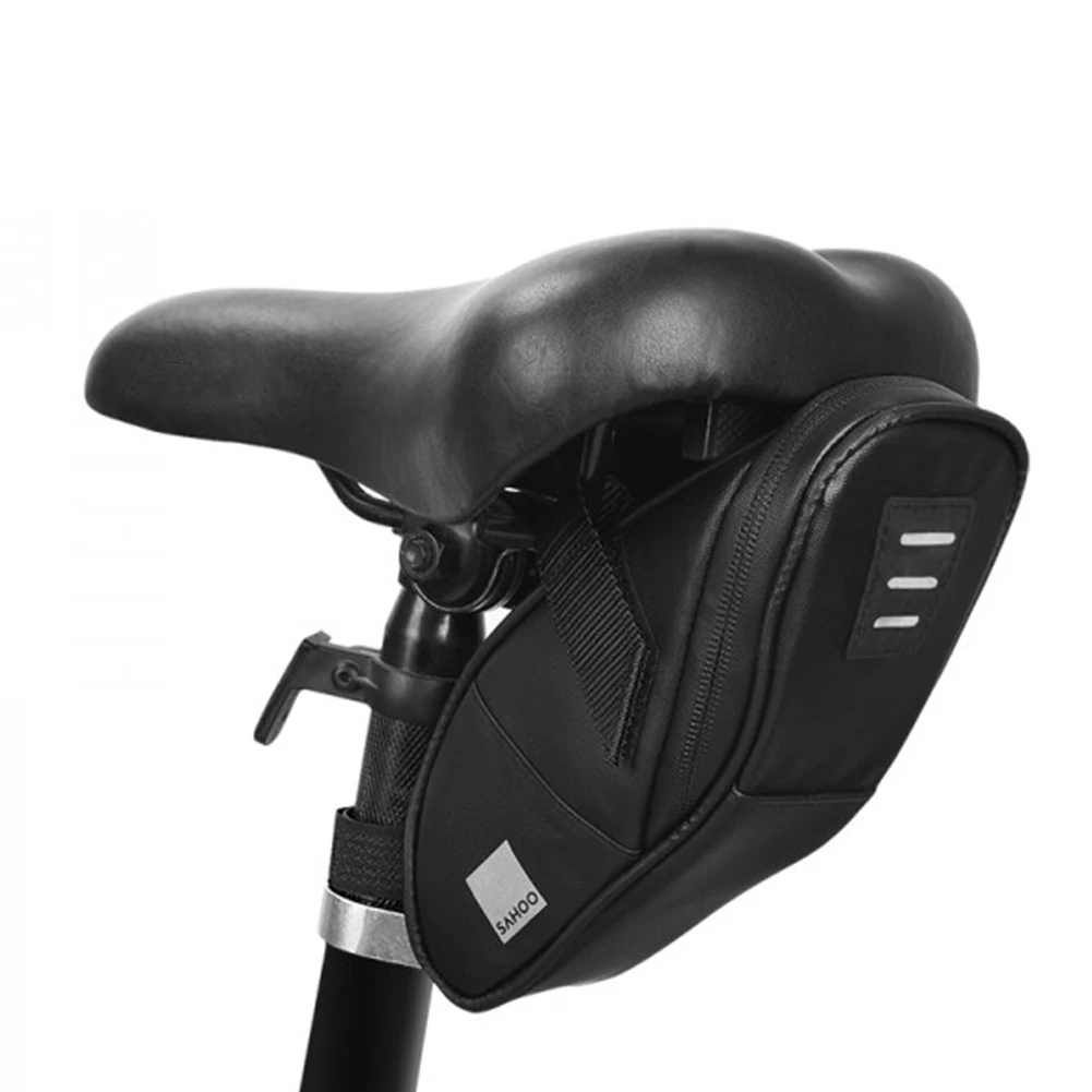 

Велосипедная подседельная сумка 0.5L MTB Горный Дорожный велосипед подседельная сумка с ночным Предупреждение светильник отражатель для езды...