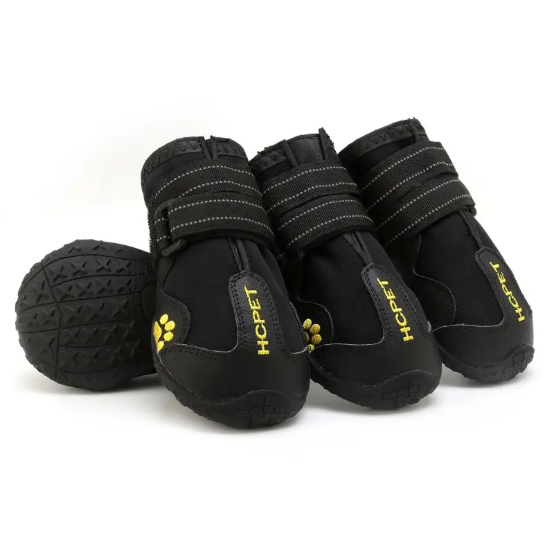 

Pet Non-Slip Waterproof Shoes Autumn Winter Soft Silicone Shockproof Wear-Resistance Warm Snow Boots 4Pcs New Style