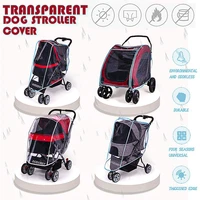 only coveroutdoor pet cart cover dog cat carrier stroller teddy puppy trolleys small cat foldable stroller cover dog supplies