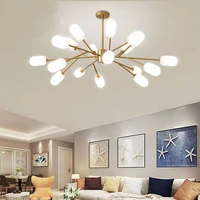 modern led chandelier nordic living room atmospheric home creative bedroom study lamp personality lamps glass for chandeliers