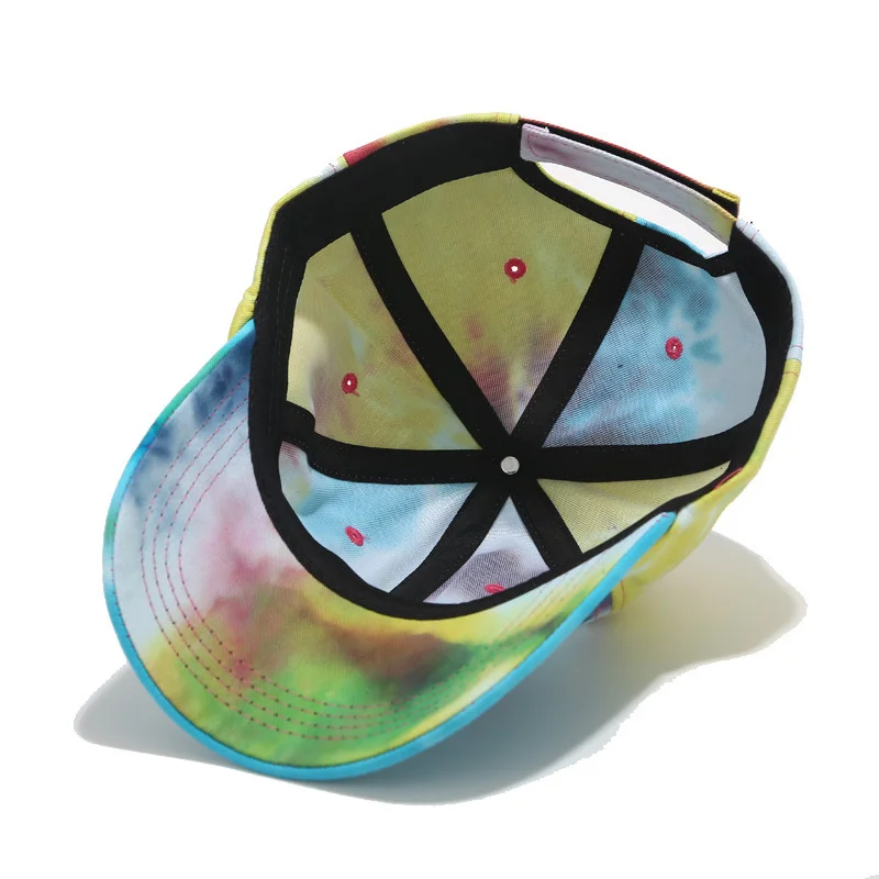 Бейсболка женская хлопковая с принтом Tiedye уличная одежда в стиле хип-хоп