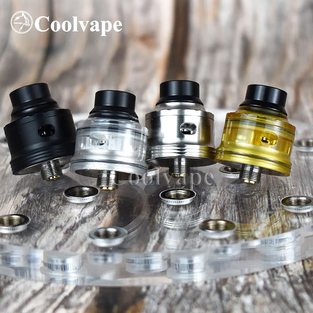 

Coolvape rda 24 мм rda Одиночная катушка rda MTL RDA с bf pin контроль воздушного потока 316ss атомайзер RDA vs Haku Venna RDA