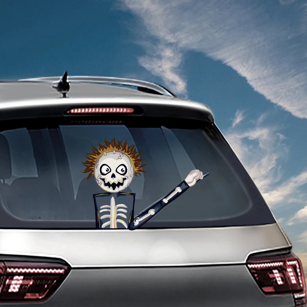 Украшение на день Хэллоуина автомобильные машущие наклейки стеклоочистители