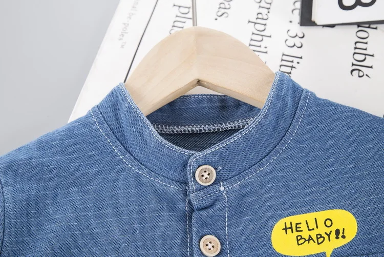 

Summer Baby Short Sleeve For Clothing Boys And Girls Cotton cowboy Underwear Suit For Children Two Clothes Sets For Babies