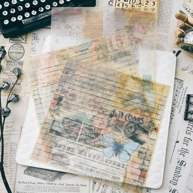 Ретро наклейка из вельветовой бумаги для скрапбукинга Diy декоративные бумажные