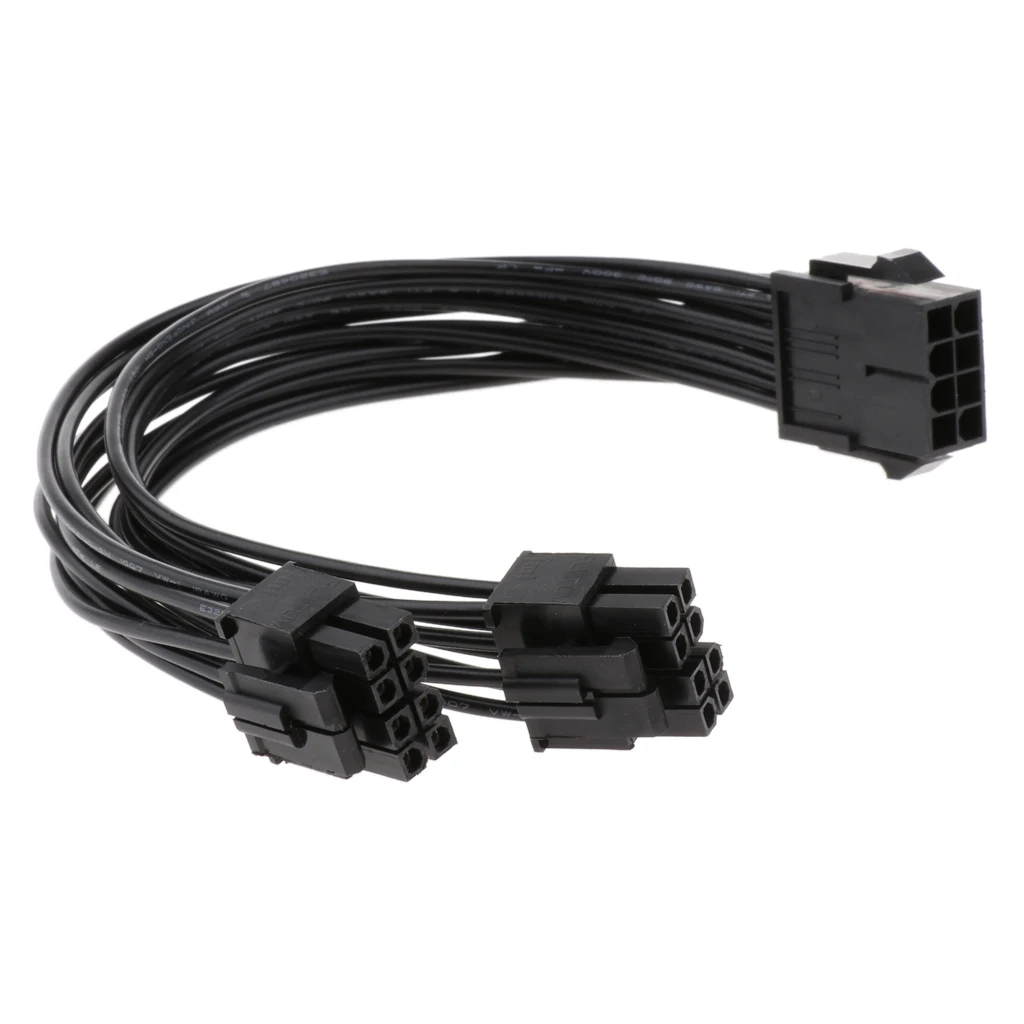 Процессор 8 Pin до 2 x (4 + 4) Материнская плата Мощность адаптер Y сплиттер