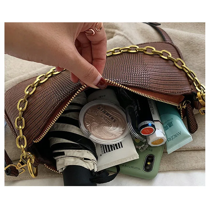 Квадратная сумка Ansloth с узором в виде ящерицы для женщин роскошная дизайнерская