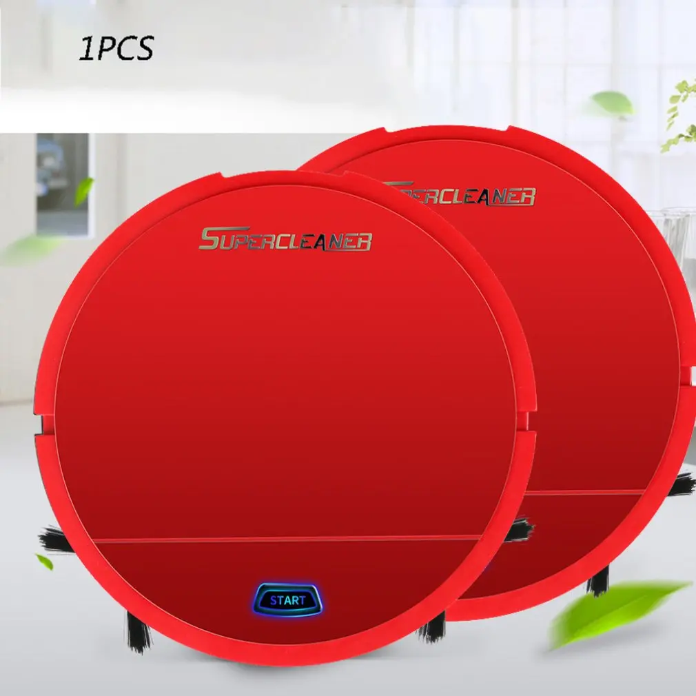 Charging Automatic Sweeping Robot Mini Household Cleaning Machine Lazy Smart Vacuum Cleaner Portable Dust Box/dust Bucket 0.5 L | Бытовая