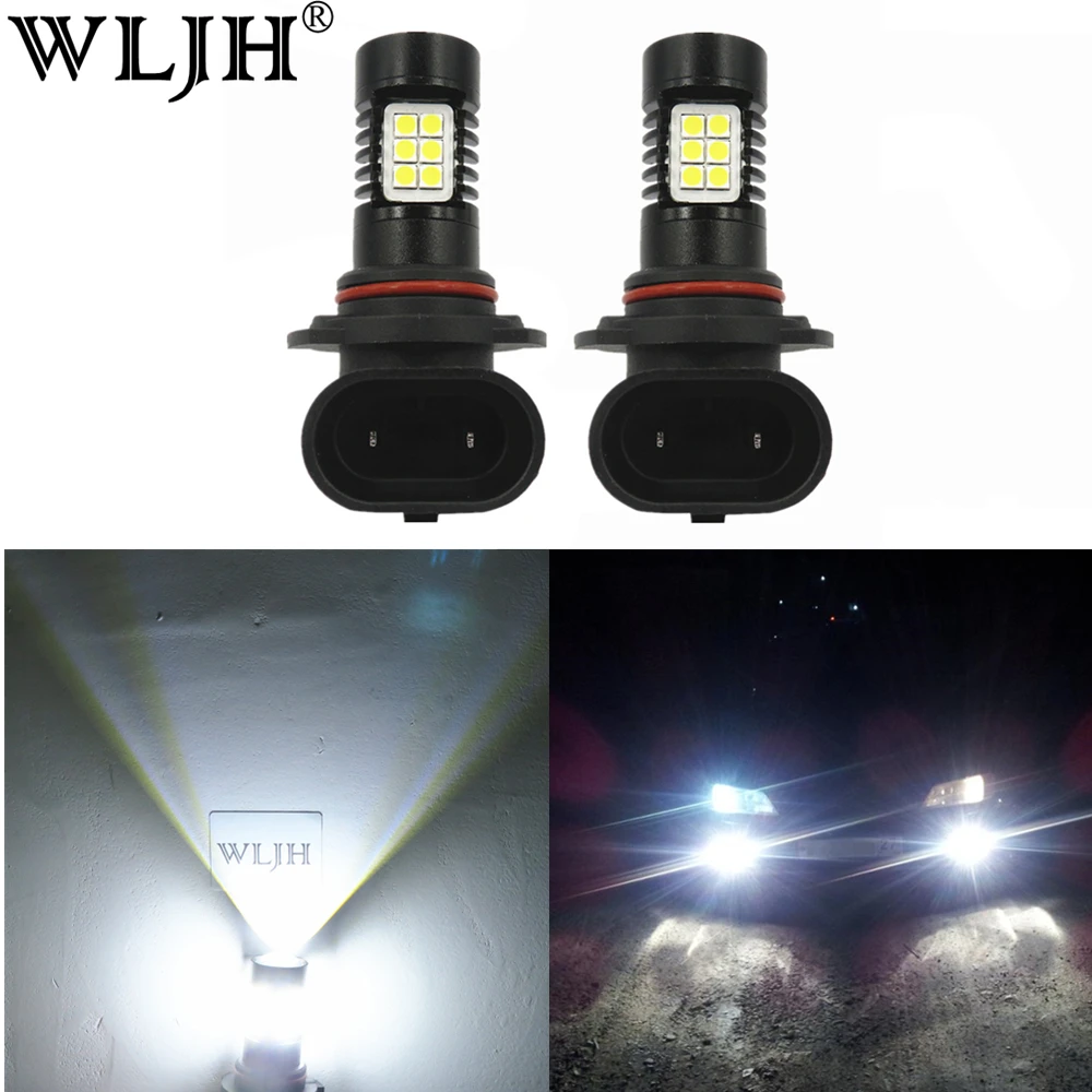 WLJH 2x 800LM Автомобильные светодиодные H7 9006 HB4 светильник авто для дневных ходовых