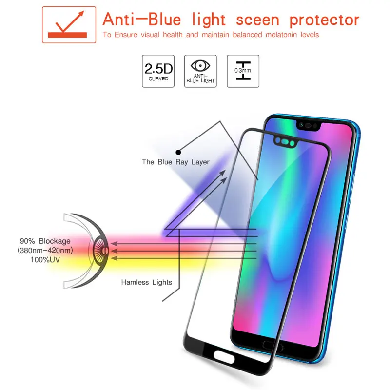 FQYANG полное покрытие экрана Защитная пленка стекло для HUAWEI Mate20 PRO LITE NOVA 2i 2S 3i 3E P