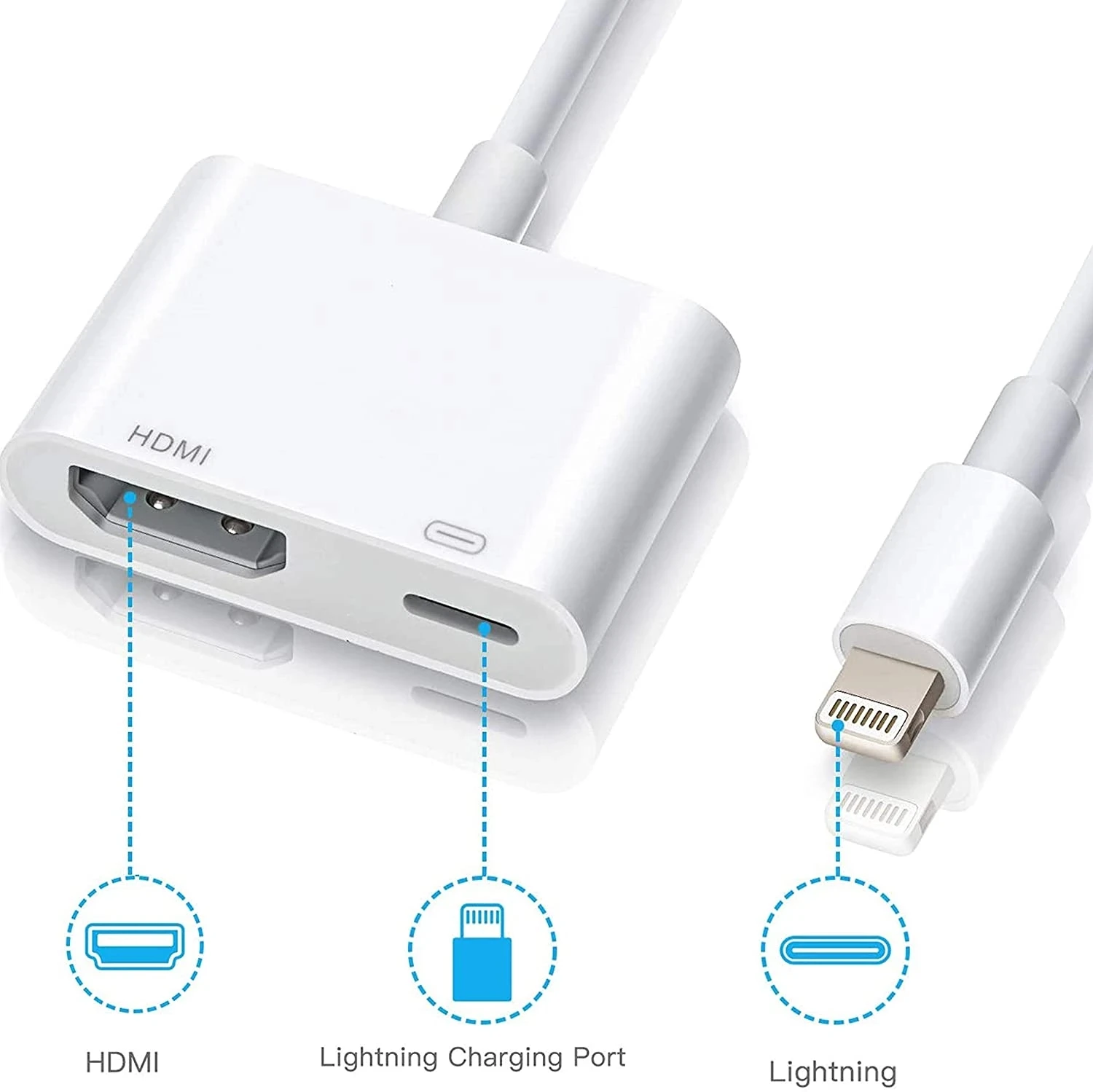 8-контактный к HDMI-совместимый адаптер конвертера 1080P цифровой av-адаптер для