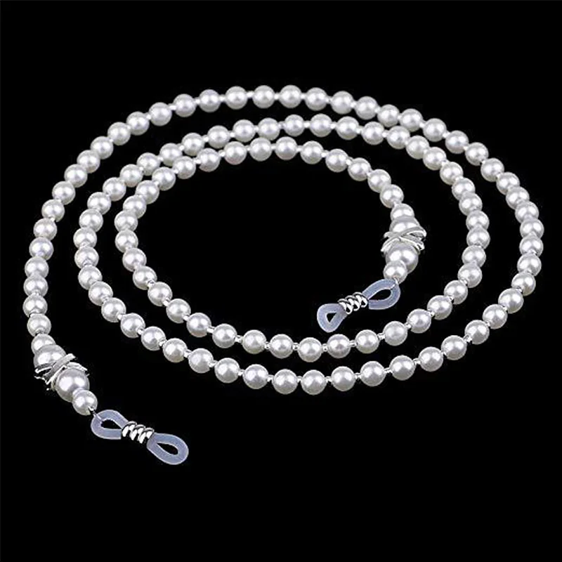 

Imitation Pearls Beaded Fashion Glasses Chain Wearing Neck Holding Sunglasses Cord Rope Reading Glasses Holder Accessories