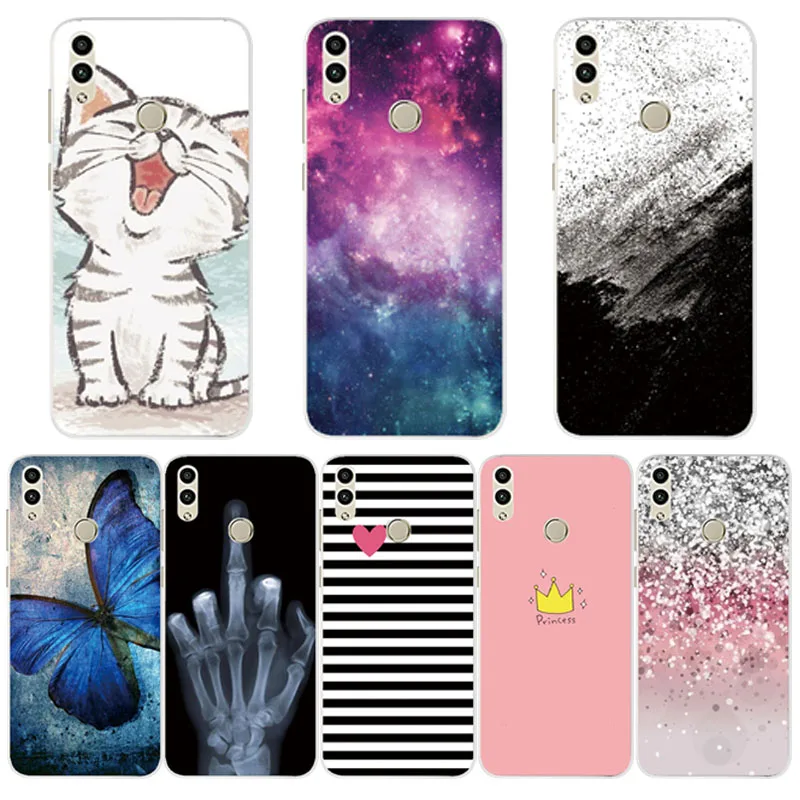 For Huawei Honor 8C Case Cover 6.26 Soft TPU Silicone Fundas On Cases BKK-L21 Phone Back |