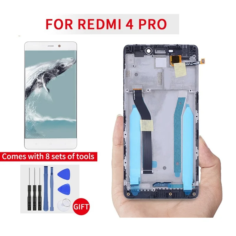 5 0 &quotдля Redmi 4 Pro lcd дисплей панель для Redmi4 кодирующий преобразователь сенсорного