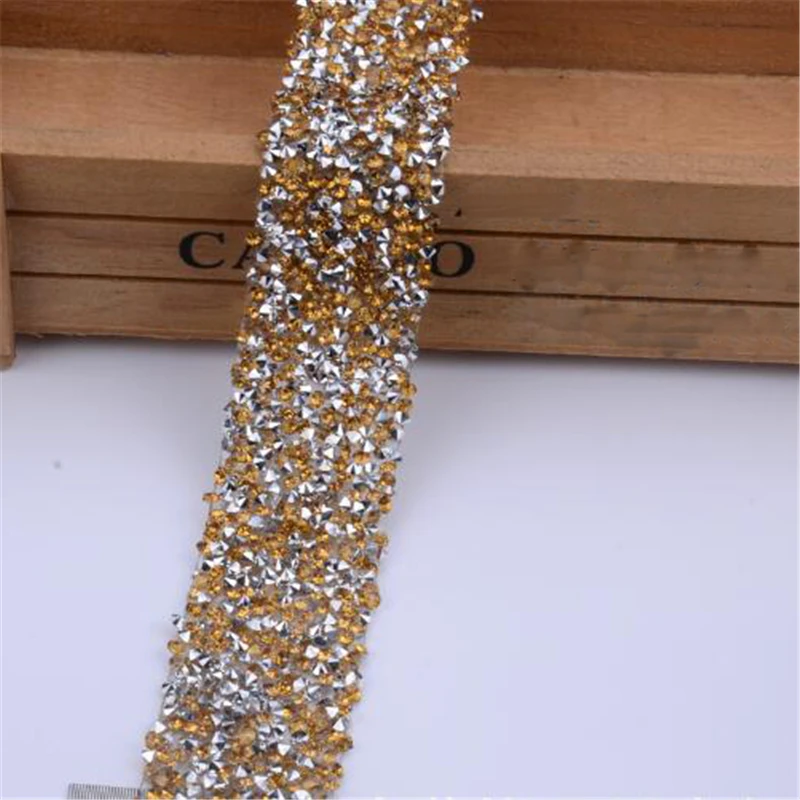 5 ярдов стразы аппликация Хрустальный пояс для подружки невесты s мотивы лента