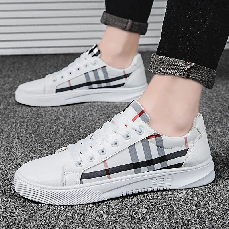 

DDI Fashion personality men's shoes trend sports leisure low-top leather comfortable all-match sneakers