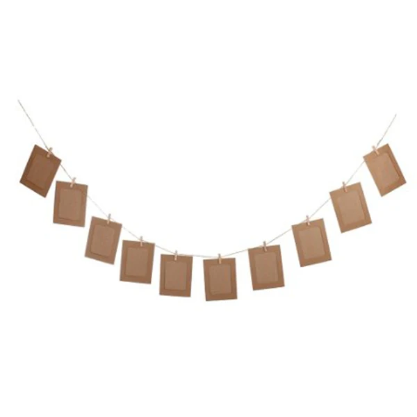 10 шт./компл. крафт бумага фоторамка DIY подвесная настенная Свадебные вечерние