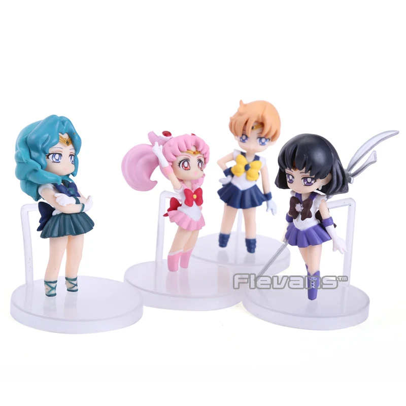 

Anime Sailor Moon Figure Tsukino Usagi Sailor Mars Mercury Jupiter Venus Saturn PVC Figures Toys