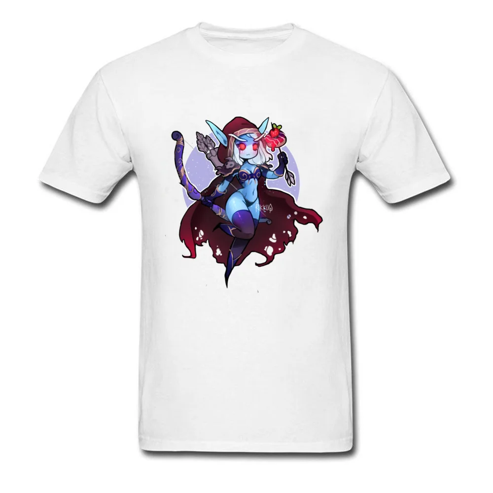 Новинка 2019 футболки с героями мультфильмов 90 S Лесной богиня Sylvanas Мужская