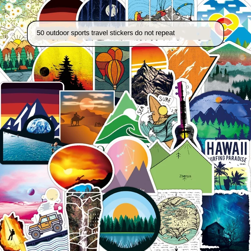 

Водонепроницаемые наклейки на чехол для автомобиля, мотоцикла, тележки, 5 комплектов = 250 шт.