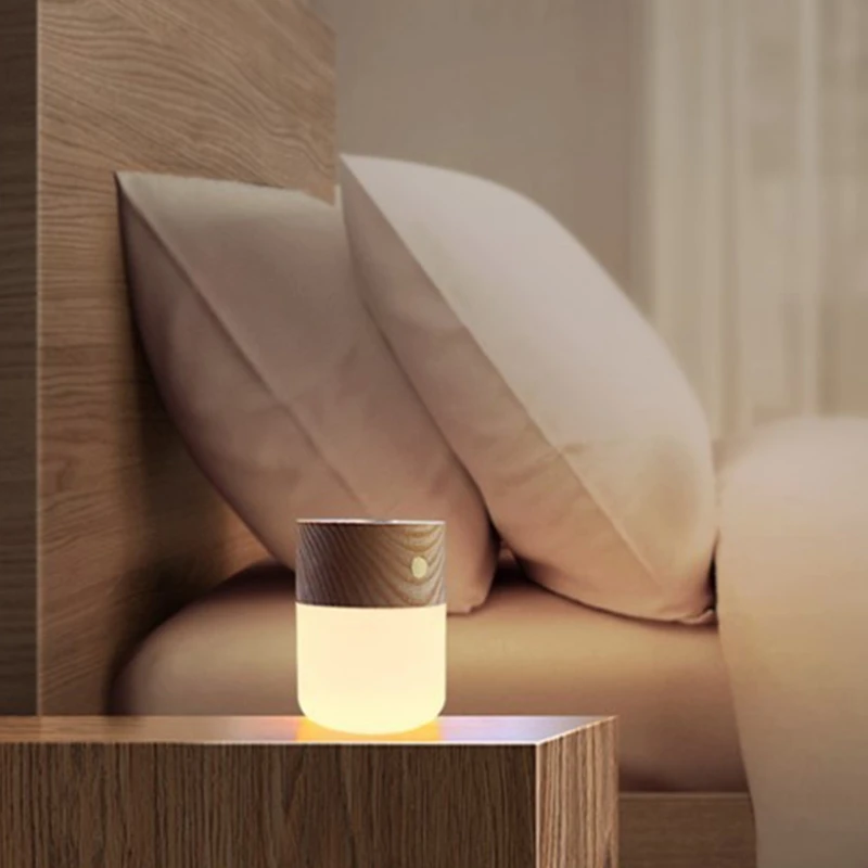 

2021 New Wooden Aroma Essential Oil Diffuser LED Night Light USB Fragrance Lamp Home Offi