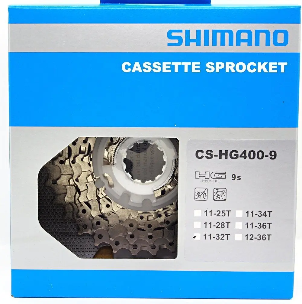 Оригинальный велосипед Shimano Alivio CS-HG400-9 9-скоростная велосипедная кассета freewheel |
