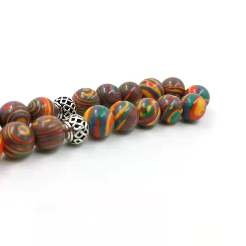 Фото Красный Малахитовый tasbih 33 молитвенные бусы специальные четки аксессуары для мусульман Eid Ramafan gfit высококачественный ювелирный браслет Misbaha №2