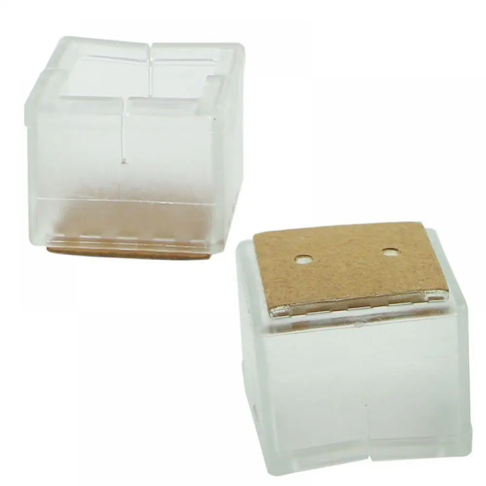 4 шт./лот силиконовые квадратные и круглые колпачки для ножек стула накладки