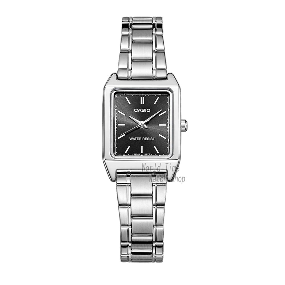 LTPV007D1E-1 Casio Watch Часы женские роскошные брендовые аналоговые Кожаные квадратные циферблат женские наручные часы женские кварцевые наручные часы Mulher LTP-V007 - Цвет: LTPV007D1E-1