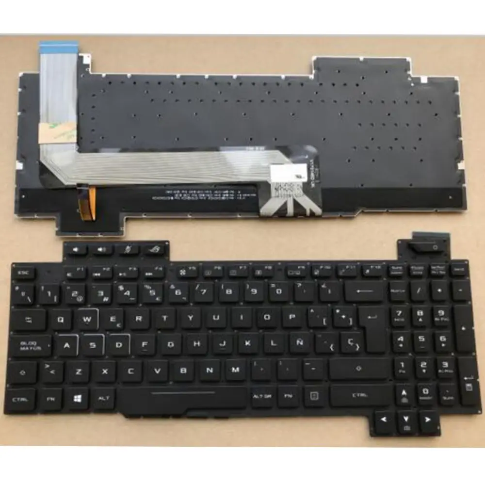 

Spanish backlit Keyboard for ASUS ROG AEBKLE00010 V170146EK1 V170146DK1 AEB9AE00010 V170146DS1 AEBKLU00020 SP LATIN LA